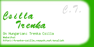 csilla trenka business card